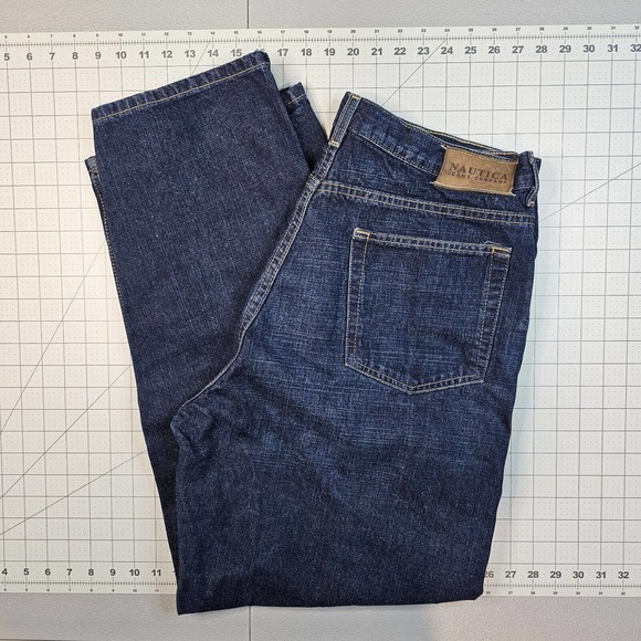 Nautica Jeans Mens 36x30 90s Baggy Loose Y2K Streetwear Skater Hip Hop